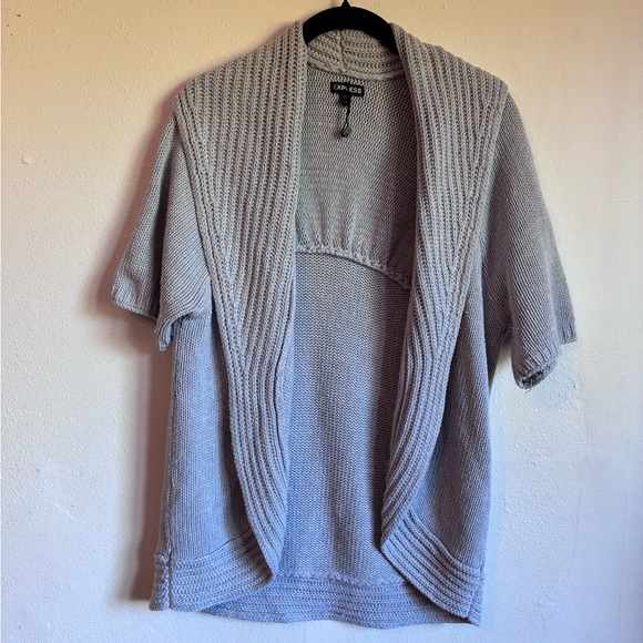 Express Light Gray Knit Cardigan - Picture 1 of 9